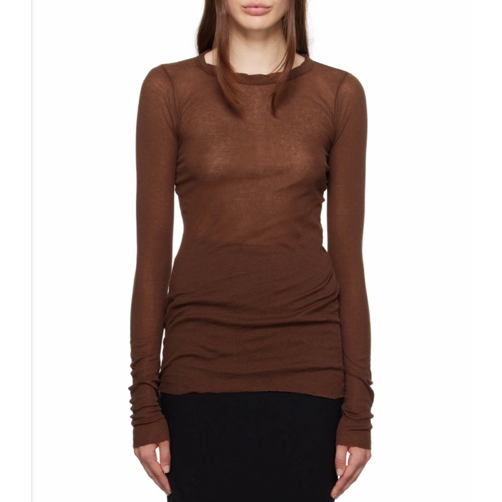 RICK OWENS LIMO FW11 Long Sleeve Top Resin Rare